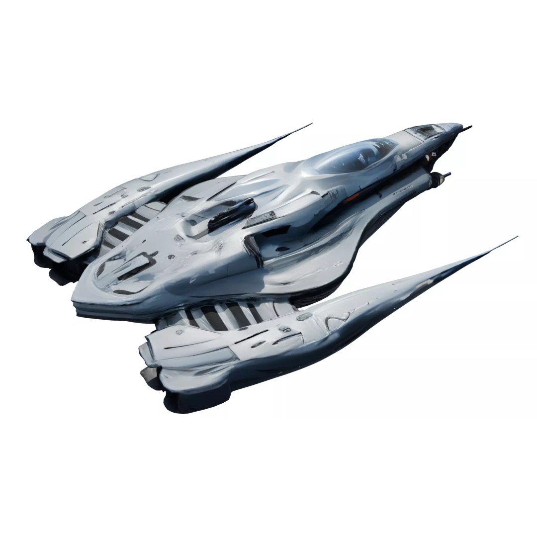 Futuristic Sci-Fi Spaceship 3D Model – Low Poly PBR Asset for Games - View 26