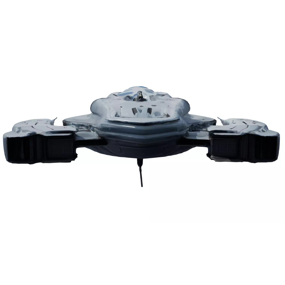 Futuristic Sci-Fi Spaceship 3D Model – Low Poly PBR Asset for Games - View 27