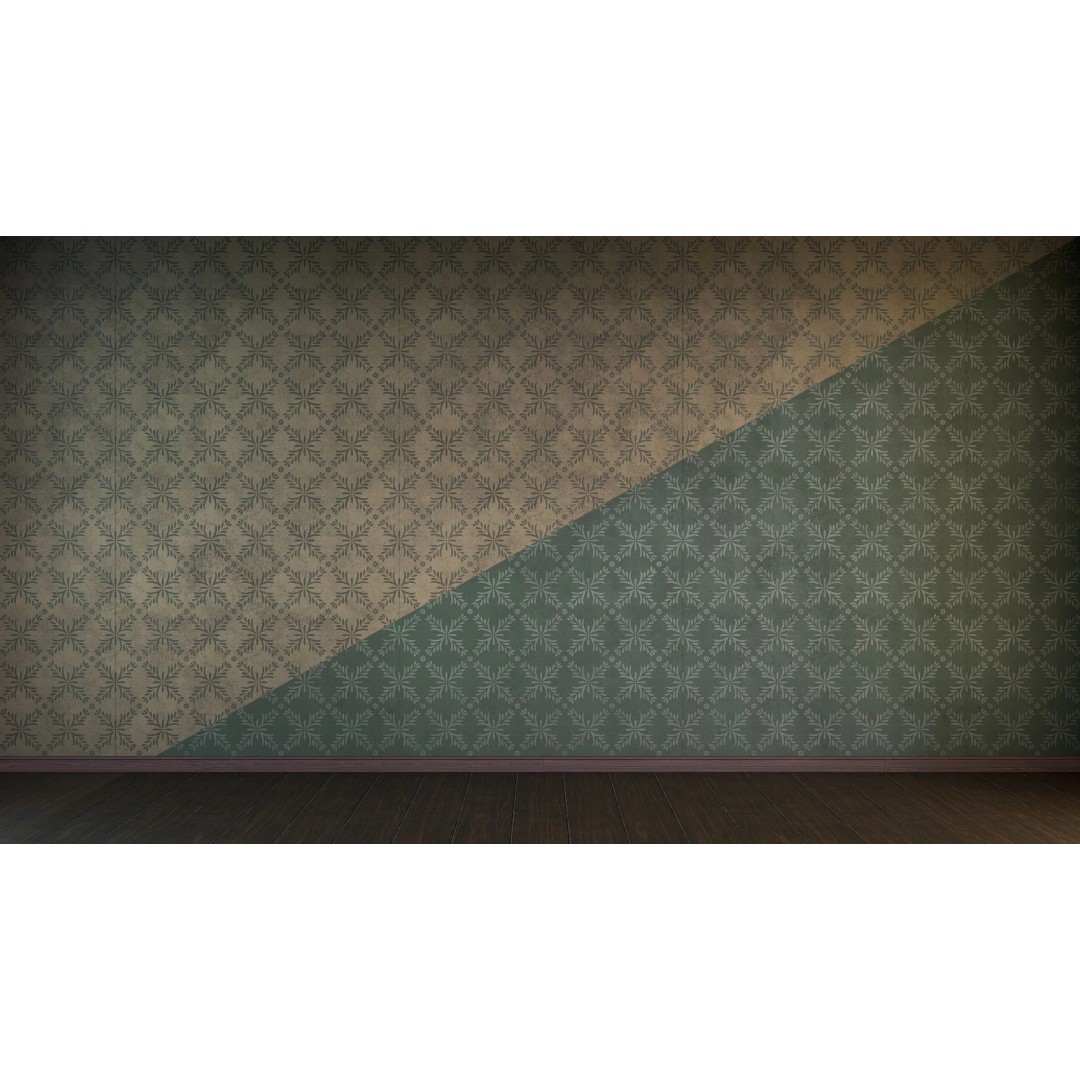 Vintage Wallpaper Collection 3D Model – PBR Textures, 28 Patterns