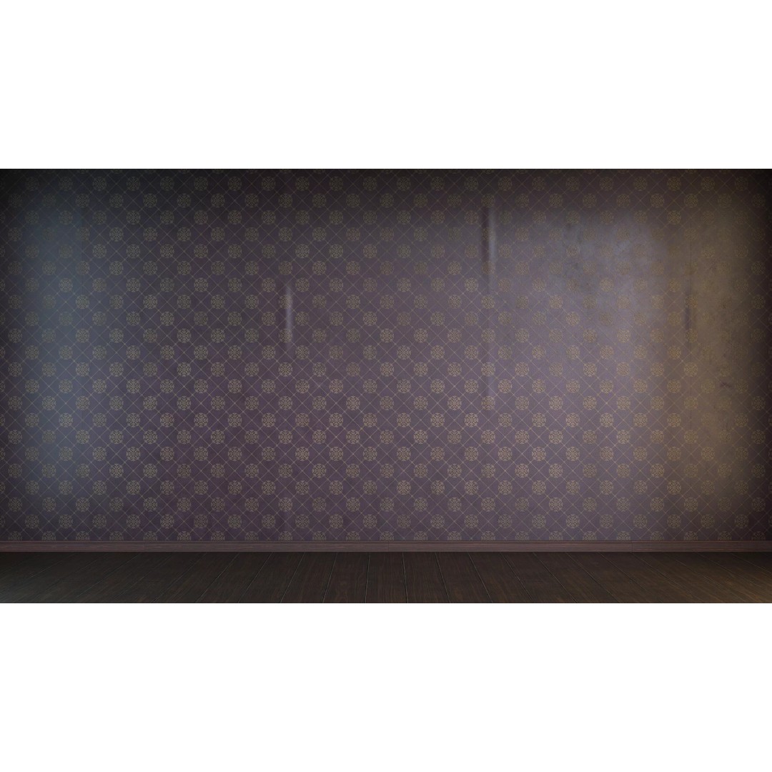 Vintage Wallpaper Collection 3D Model – PBR Textures, 28 Patterns - View 13