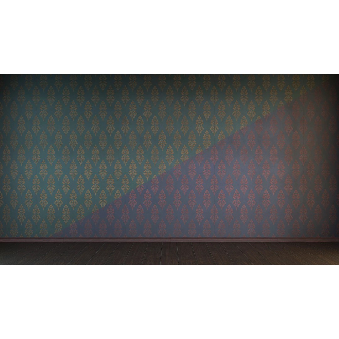 Vintage Wallpaper Collection 3D Model – PBR Textures, 28 Patterns - View 18