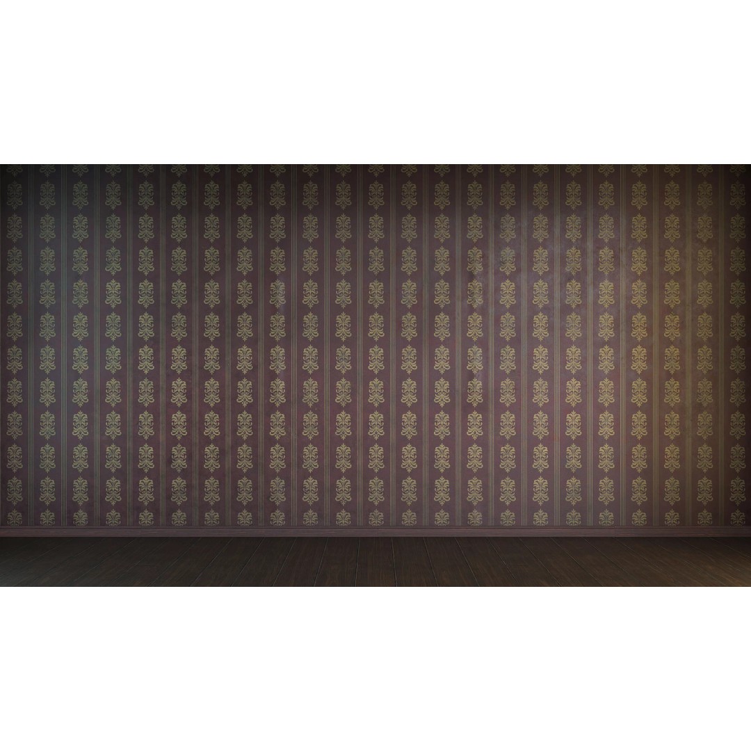 Vintage Wallpaper Collection 3D Model – PBR Textures, 28 Patterns - View 23