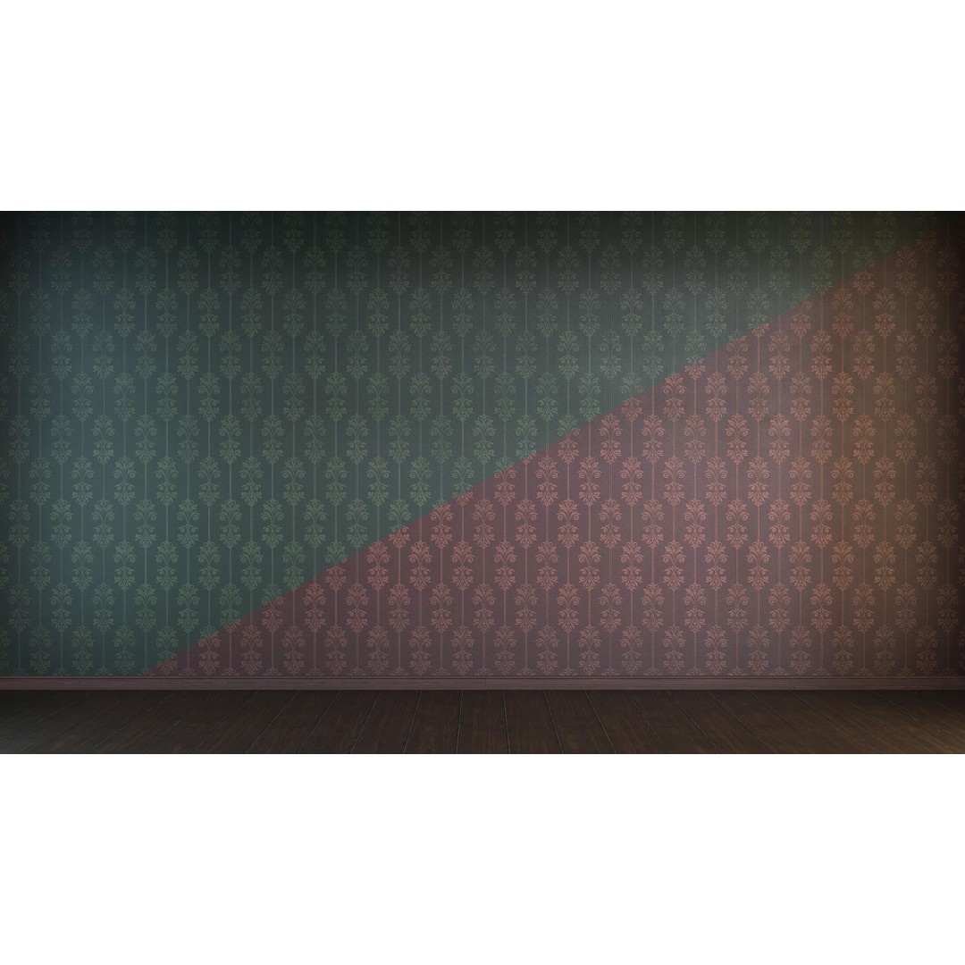 Vintage Wallpaper Collection 3D Model – PBR Textures, 28 Patterns - View 6