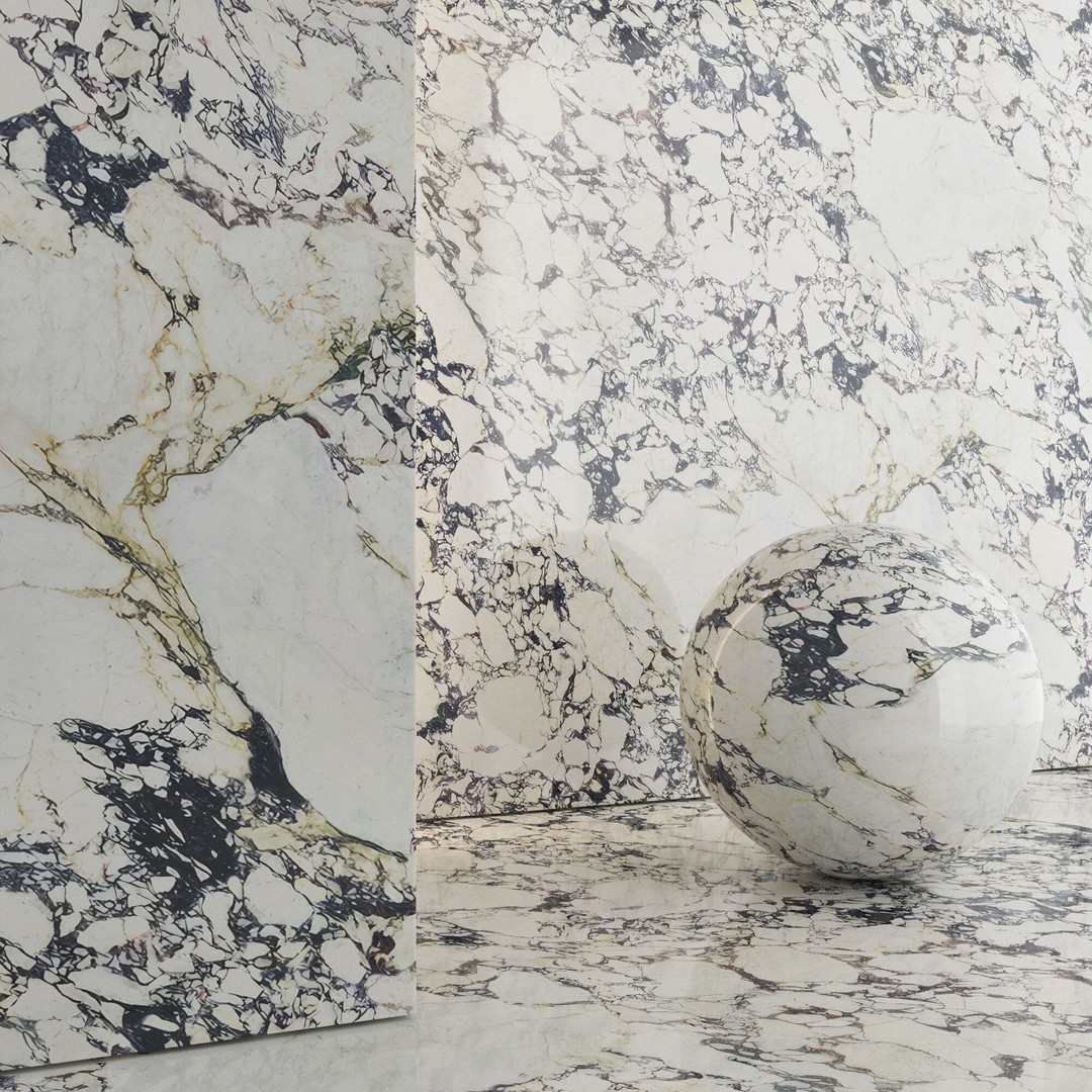 Marble Porcelain Tiles 3D Model – PBR Textures, Multiple Sizes, FBX - View 5