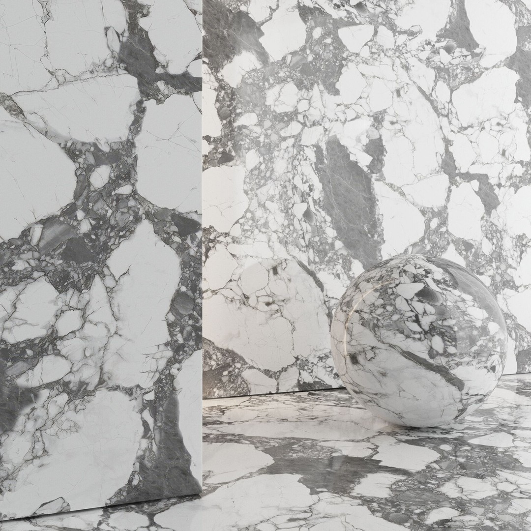 Marble Porcelain Tiles 3D Model – PBR Textures, Multiple Sizes, FBX - View 8