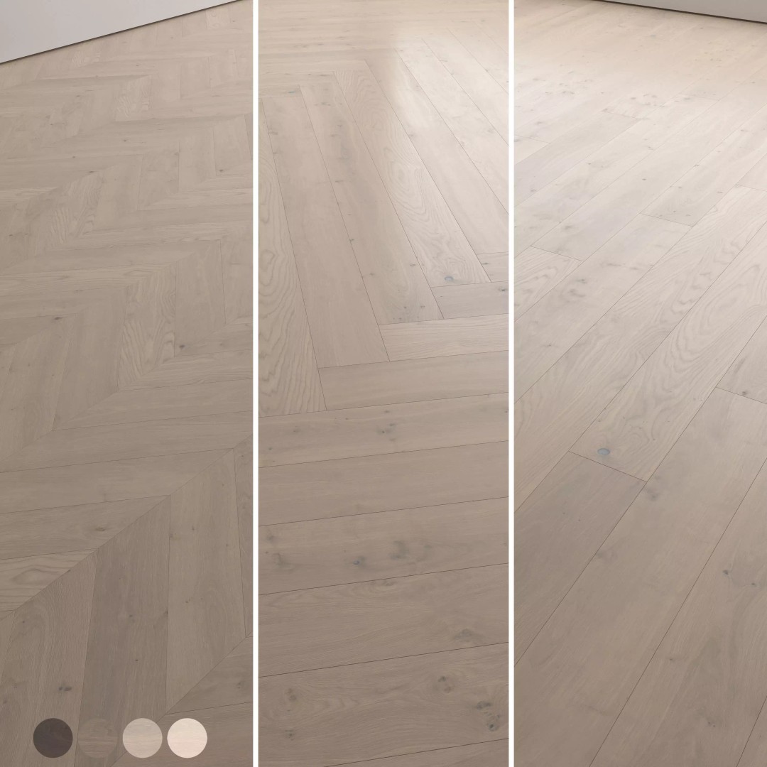 Wood Floor 3D Model – PBR Architectural Textures, FBX/OBJ - View 2