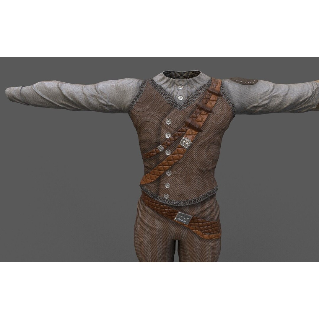 Steampunk Skin 3D Model – Low Poly Rigged Character for Games