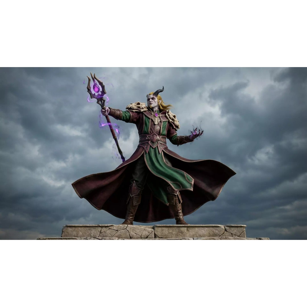 Malphas the Corrupted Sovereign 3D Model – Low Poly Game-Ready Character, FBX - View 14