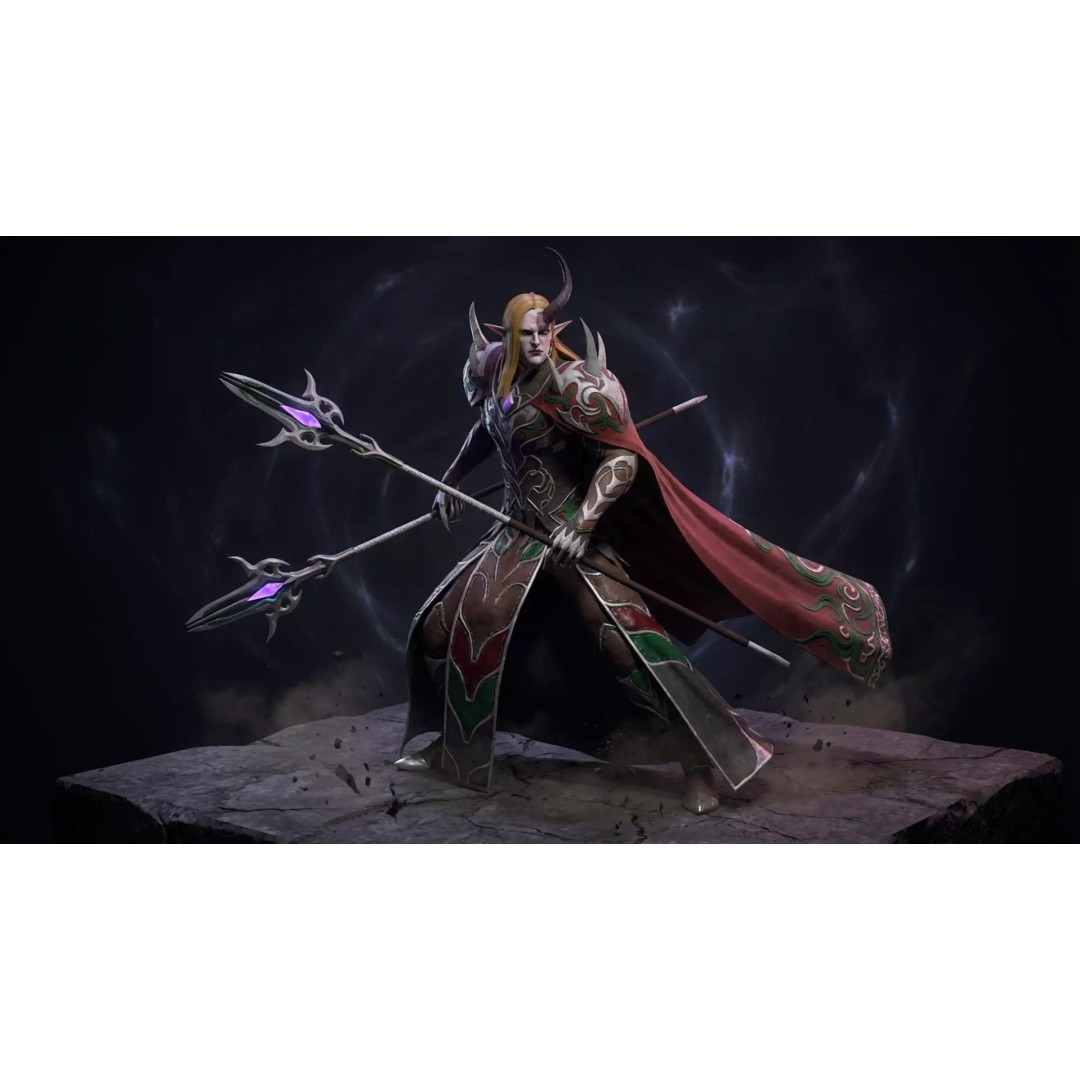 Malphas the Corrupted Sovereign 3D Model – Low Poly Game-Ready Character, FBX - View 3