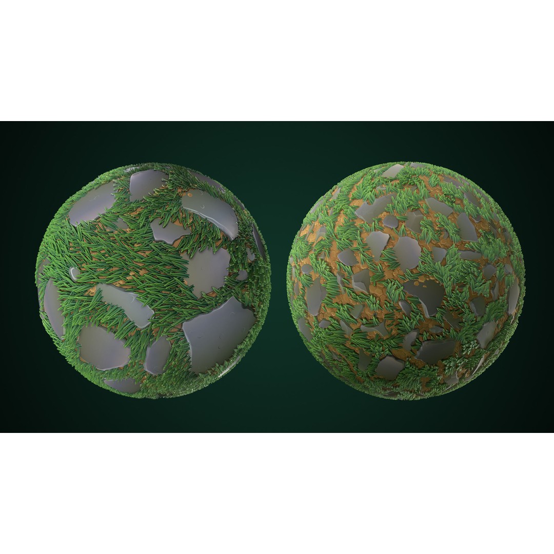 Stylized Texture 3D Model – Cartoon PBR Textures, PNG - View 13