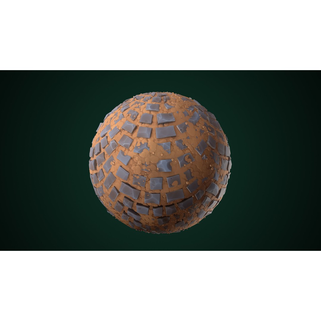 Stylized Texture 3D Model – Cartoon PBR Textures, PNG - View 17