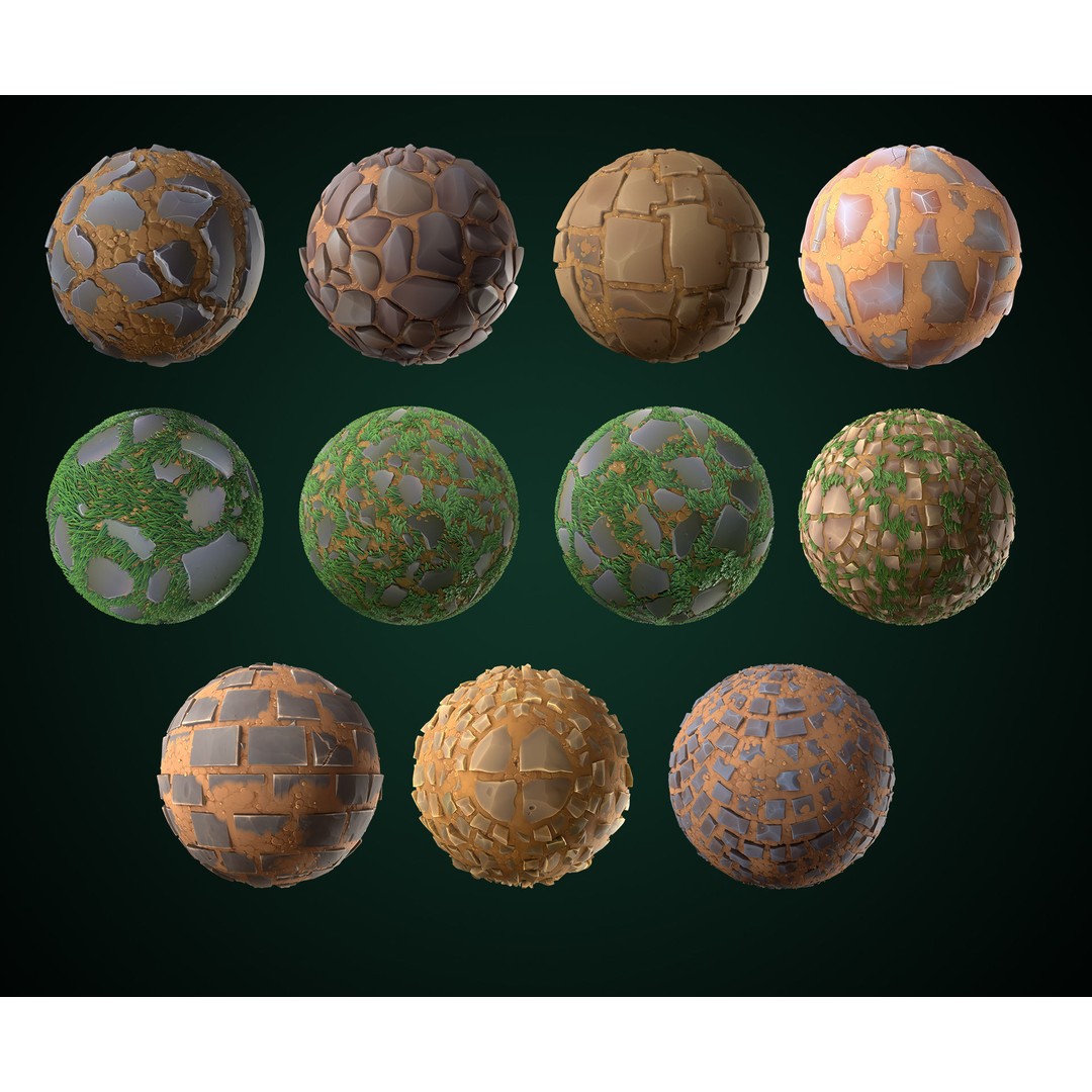 Stylized Texture 3D Model – Cartoon PBR Textures, PNG - View 18