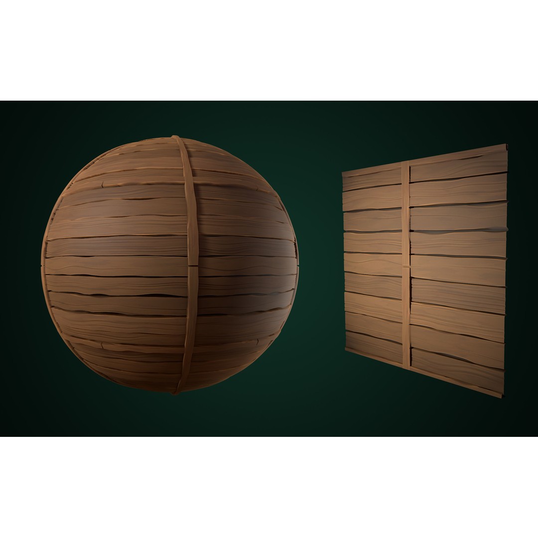 Stylized Texture 3D Model – Cartoon PBR Textures, PNG - View 21