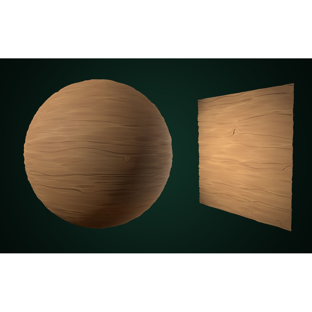 Stylized Texture 3D Model – Cartoon PBR Textures, PNG - View 23