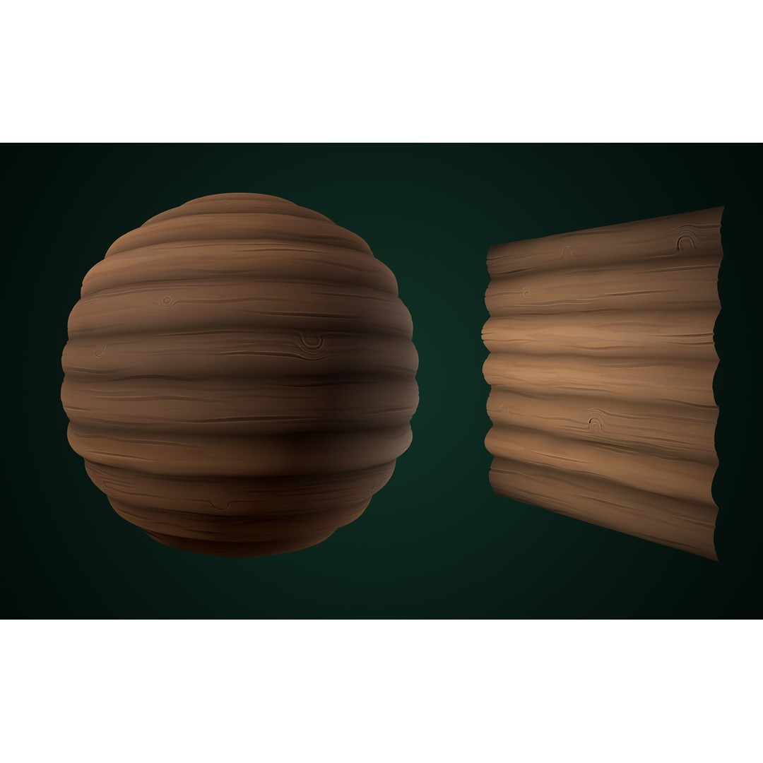Stylized Texture 3D Model – Cartoon PBR Textures, PNG - View 24