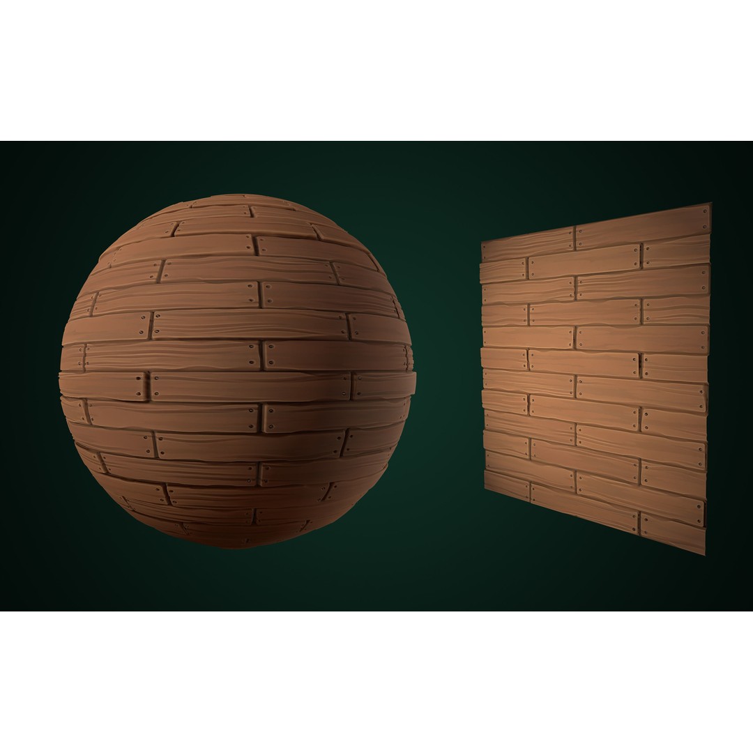 Stylized Texture 3D Model – Cartoon PBR Textures, PNG - View 26
