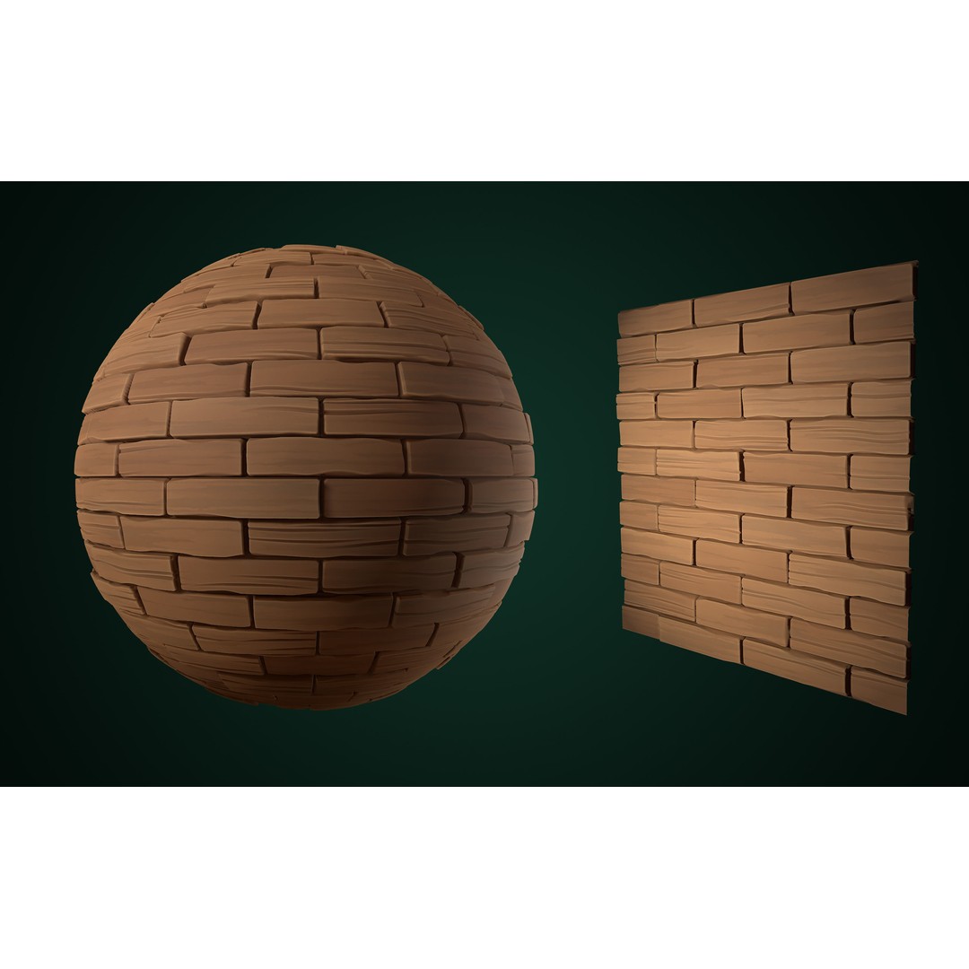 Stylized Texture 3D Model – Cartoon PBR Textures, PNG - View 27