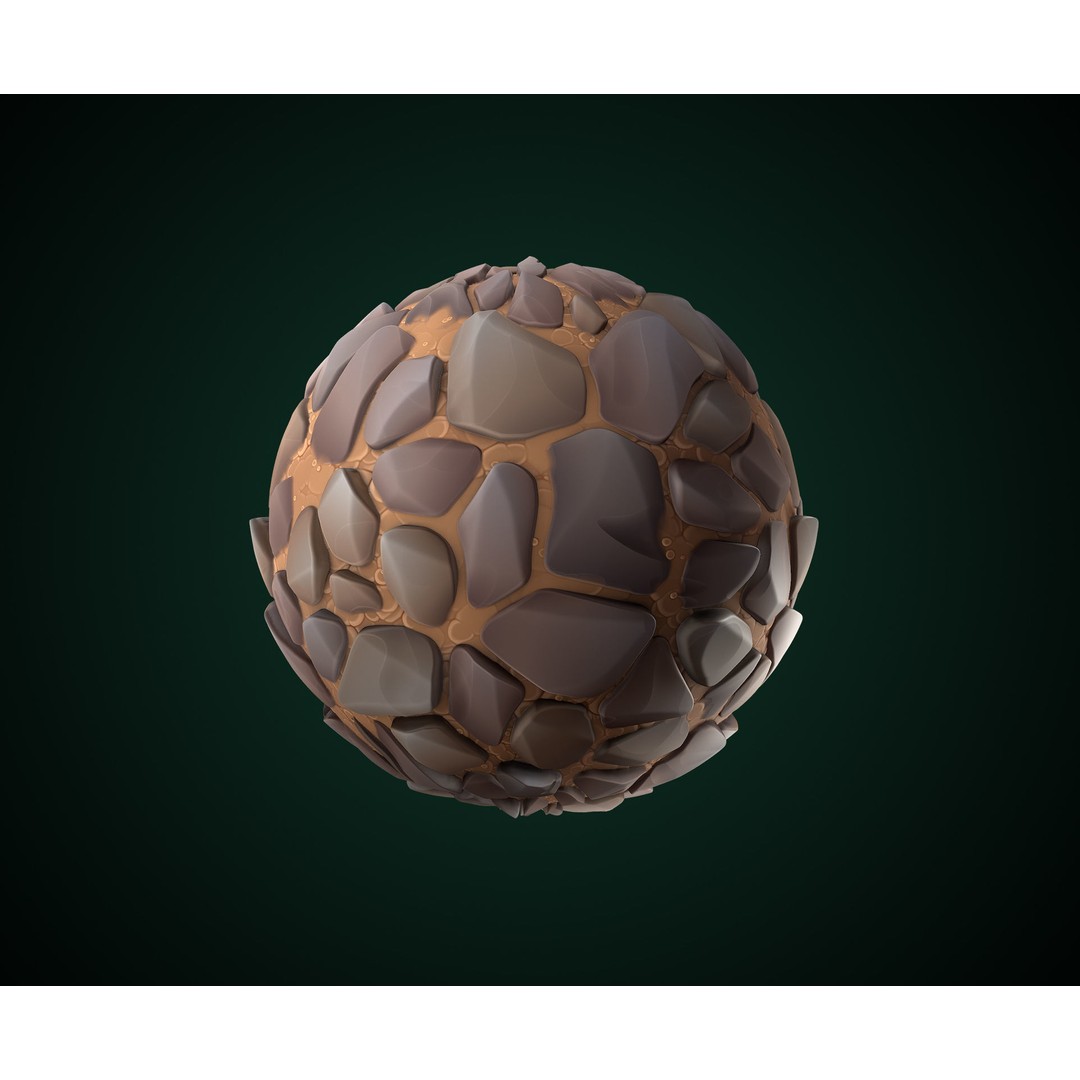 Stylized Texture 3D Model – Cartoon PBR Textures, PNG - View 28