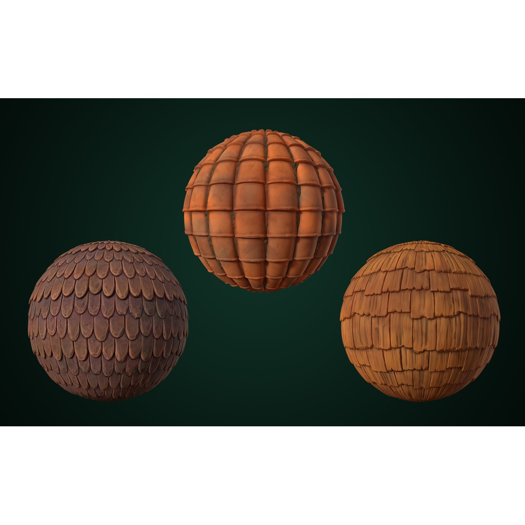 Stylized Texture 3D Model – Cartoon PBR Textures, PNG - View 3