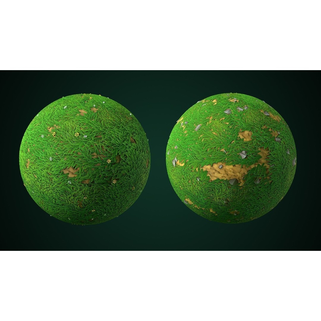 Stylized Texture 3D Model – Cartoon PBR Textures, PNG - View 6