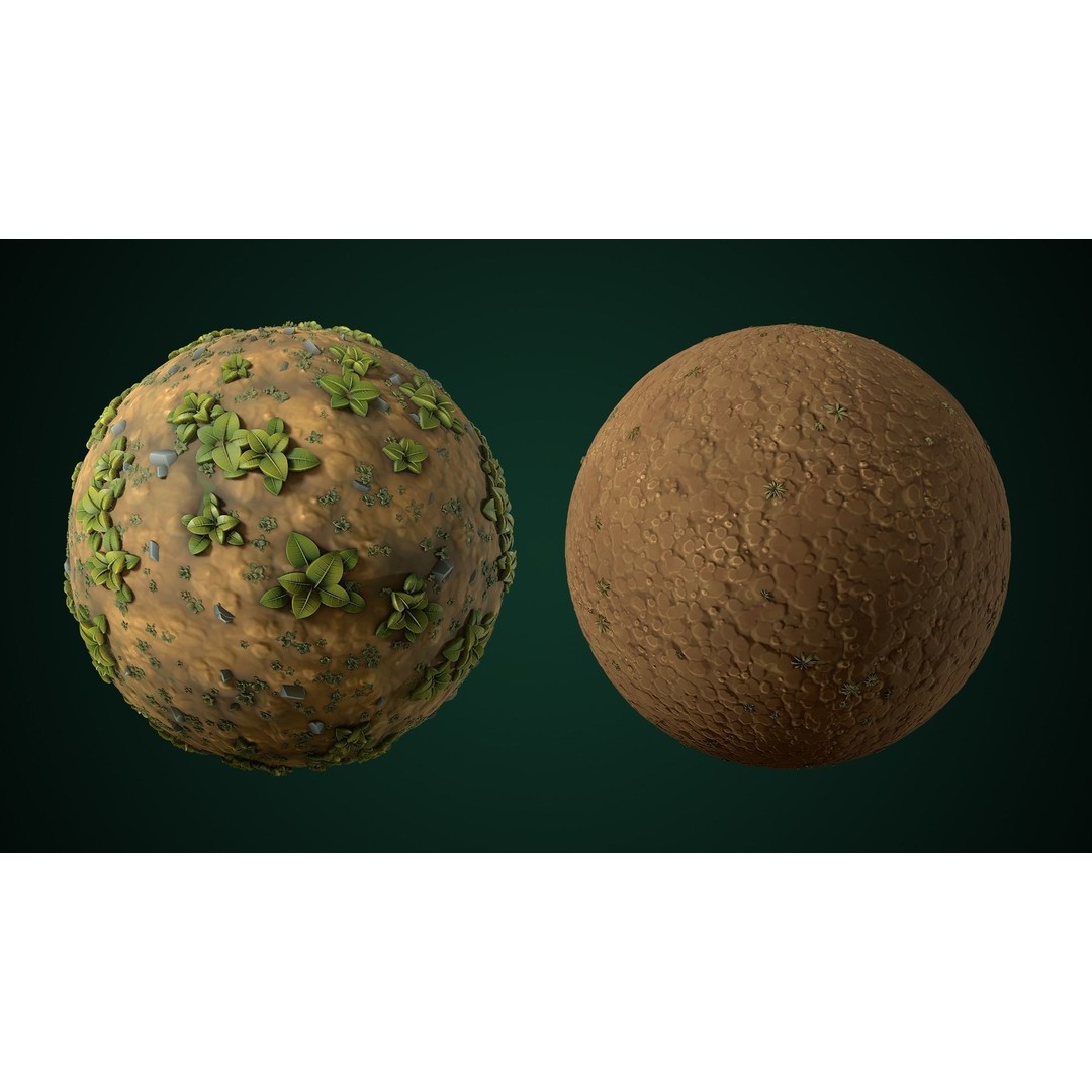 Stylized Texture 3D Model – Cartoon PBR Textures, PNG - View 7