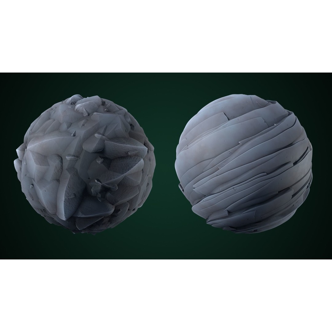 Stylized Texture 3D Model – Cartoon PBR Textures, PNG - View 9