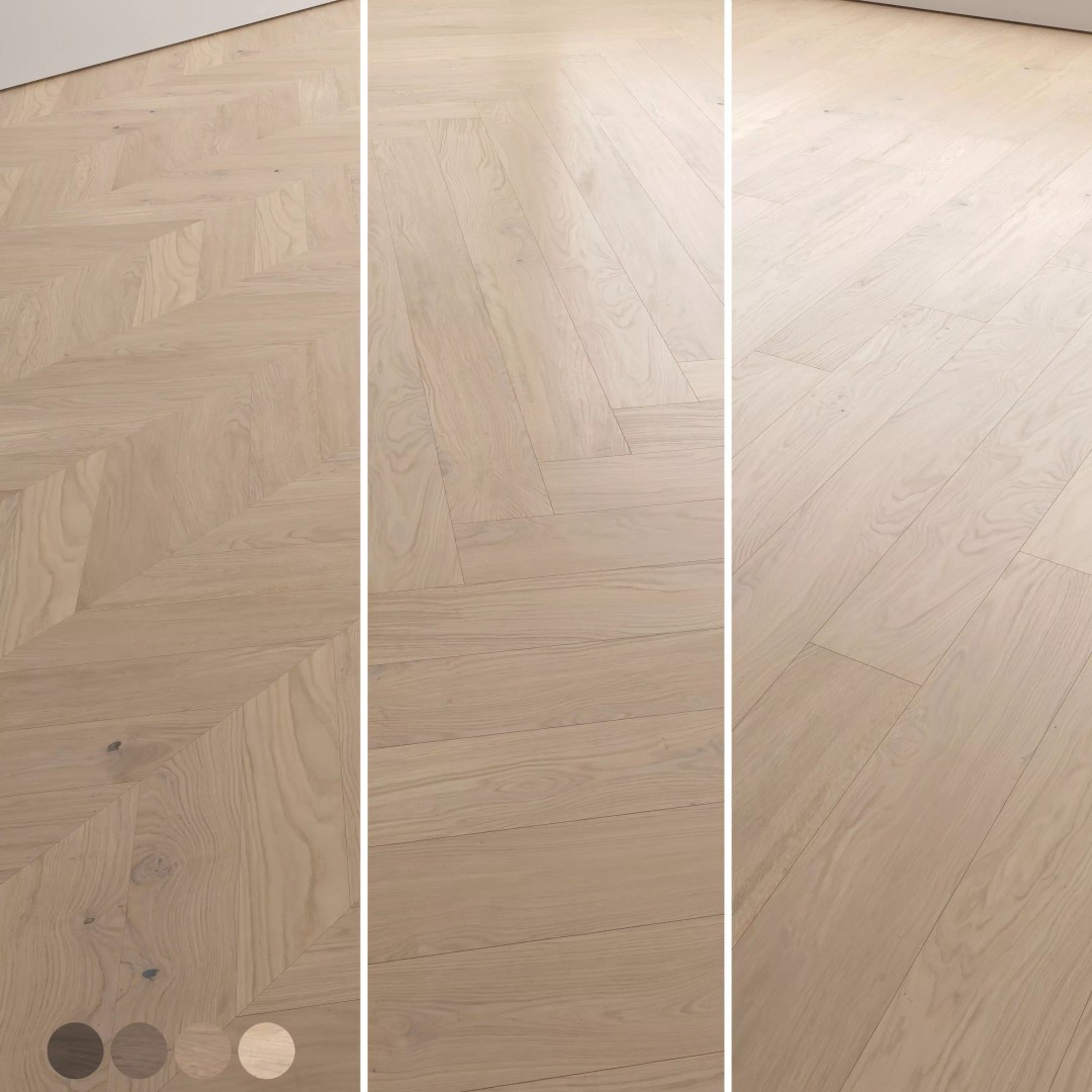 Wood Floor 3D Model – PBR Textures, FBX & OBJ Formats - View 2