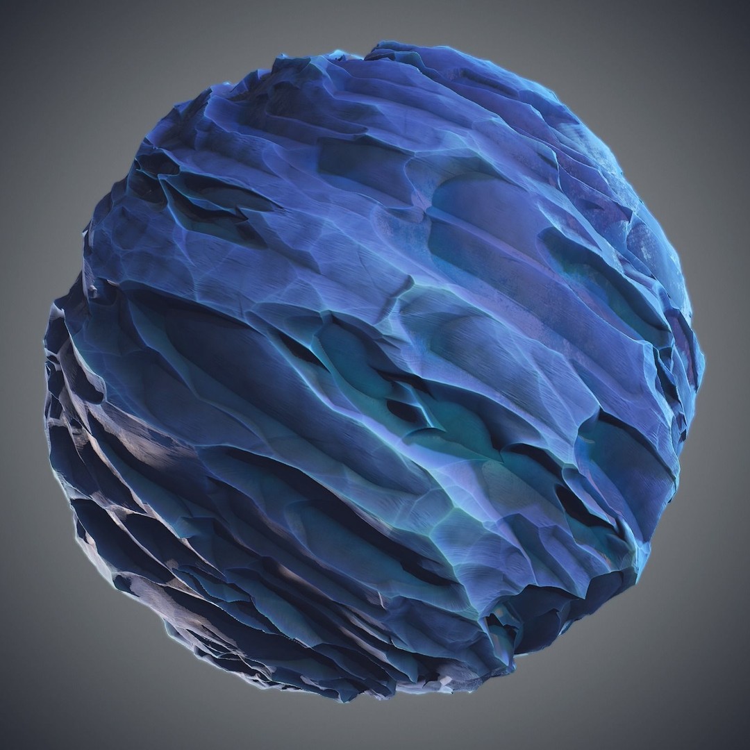 Stylized Alunar 3D Model – PBR Textures for Space Environments - View 3