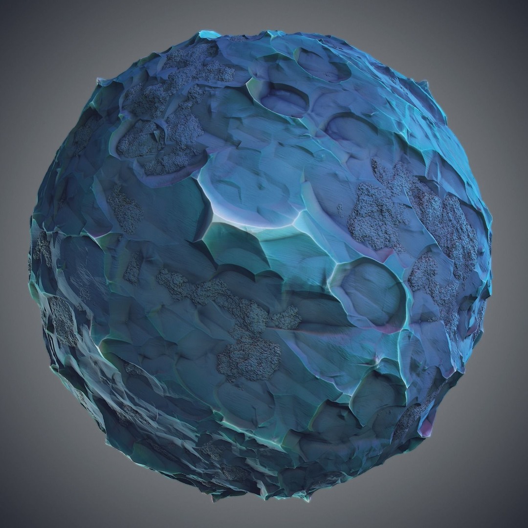 Stylized Alunar 3D Model – PBR Textures for Space Environments - View 5