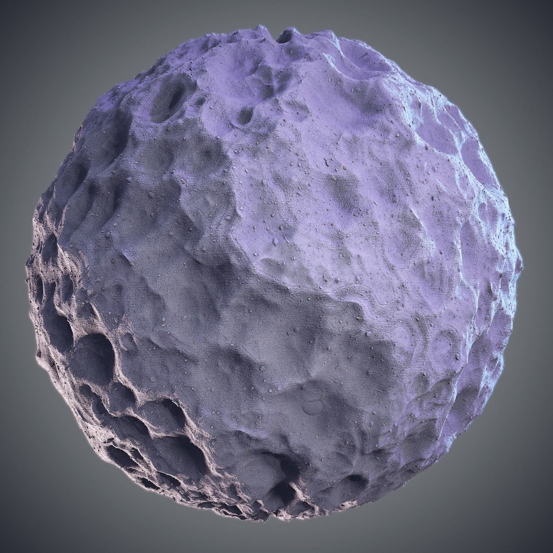 Stylized Alunar 3D Model – PBR Textures for Space Environments - View 6
