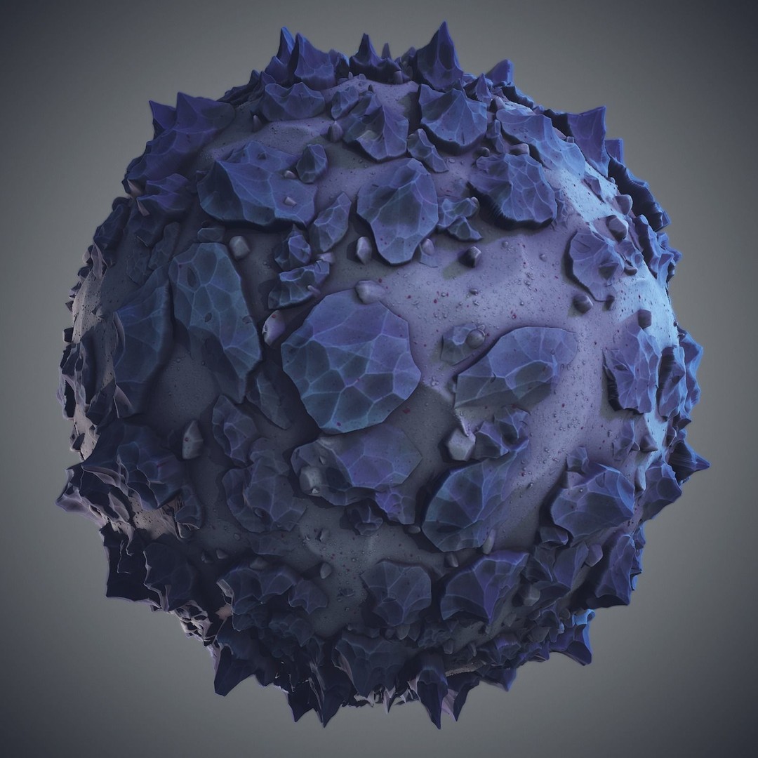 Stylized Alunar 3D Model – PBR Textures for Space Environments - View 9