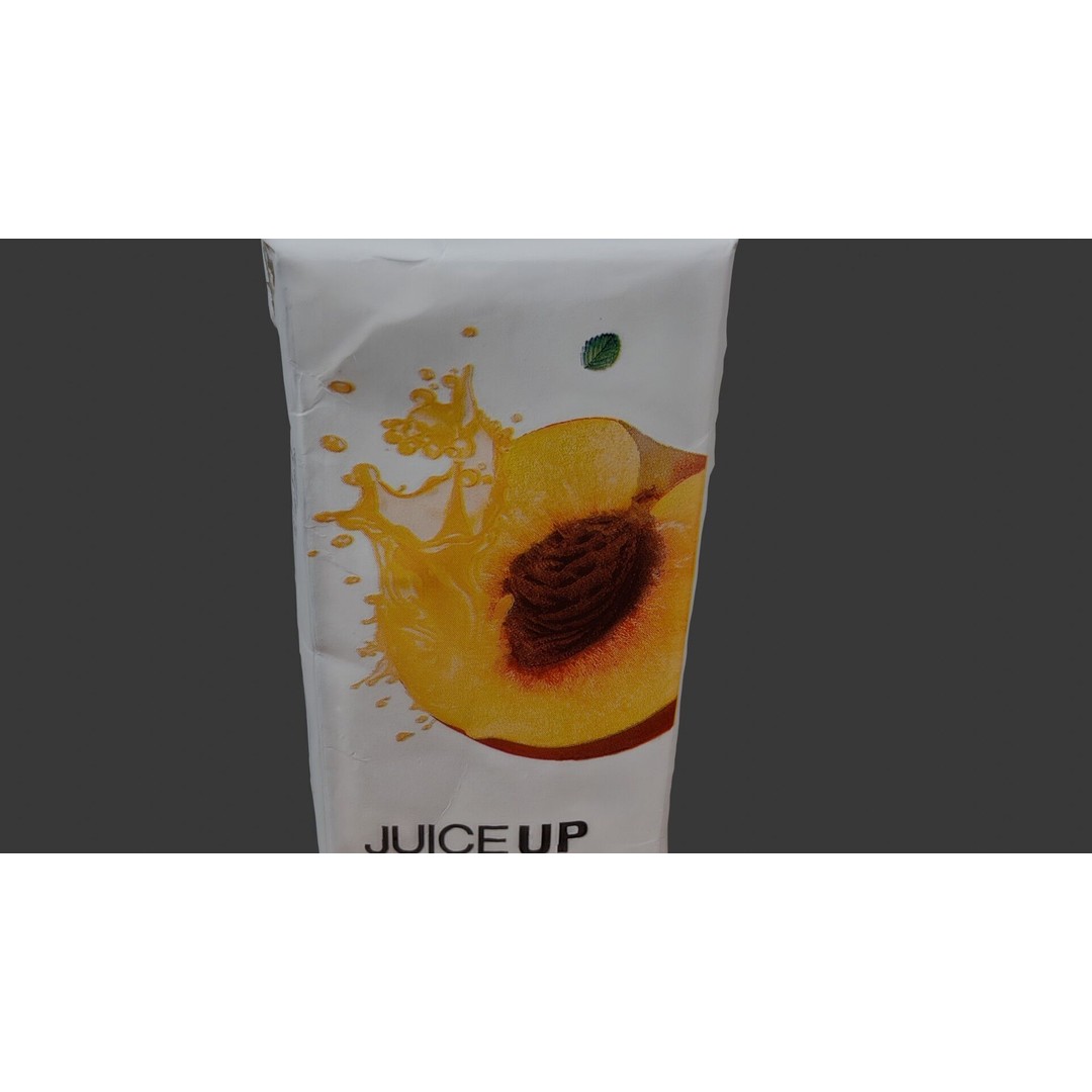 Peach Juice Carton 3D Model – Low Poly Scanned Asset, PBR Textures - View 4