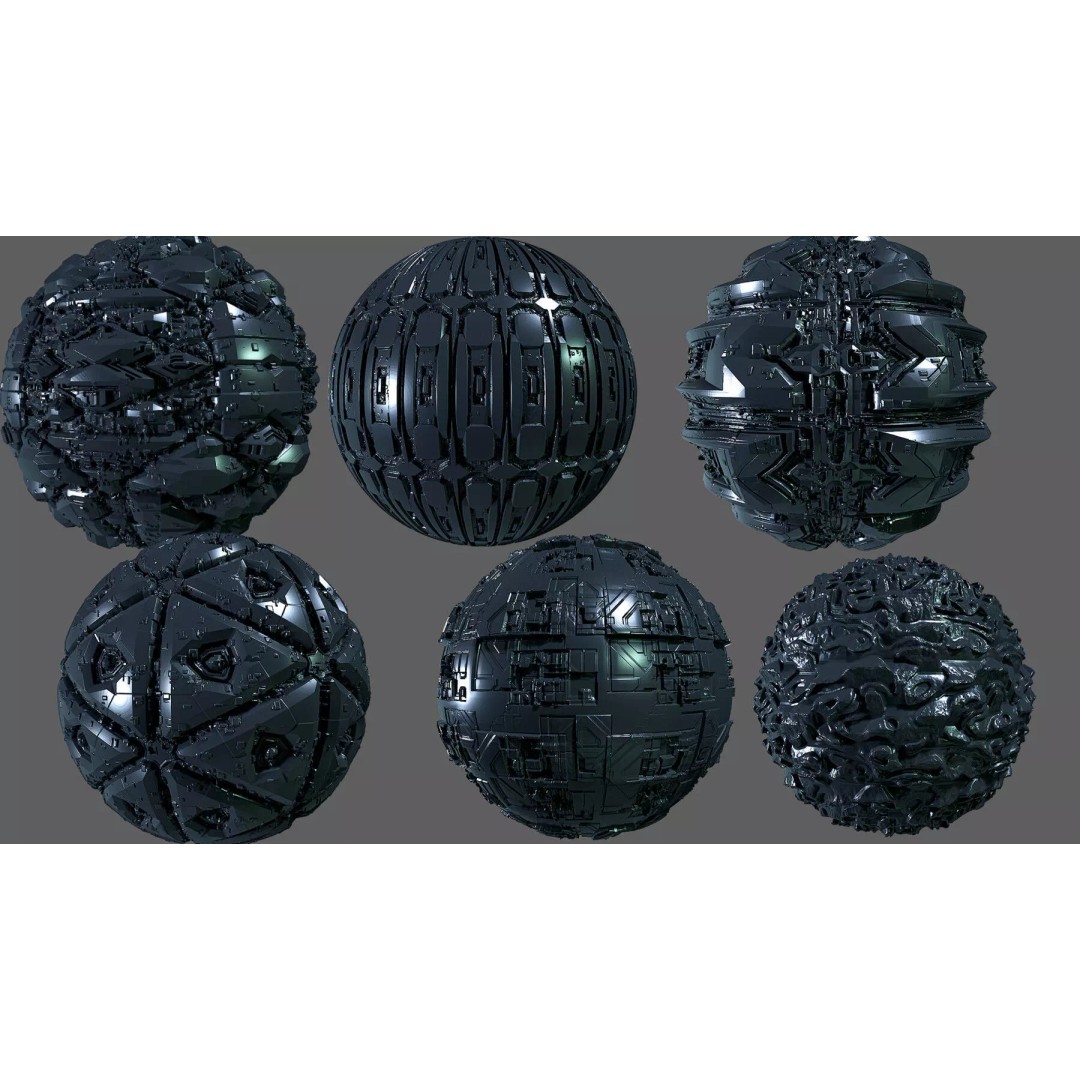 GreebleCraft 3D Model – Alpha Displacement Maps, 85 Textures, 2K - View 7