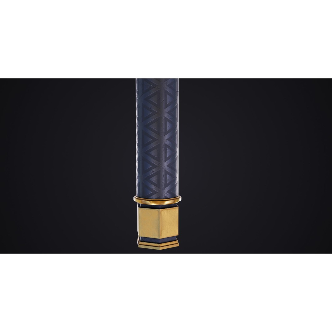 Battle Hammer 3D Model – Low Poly PBR Game Asset, FBX, OBJ - View 12