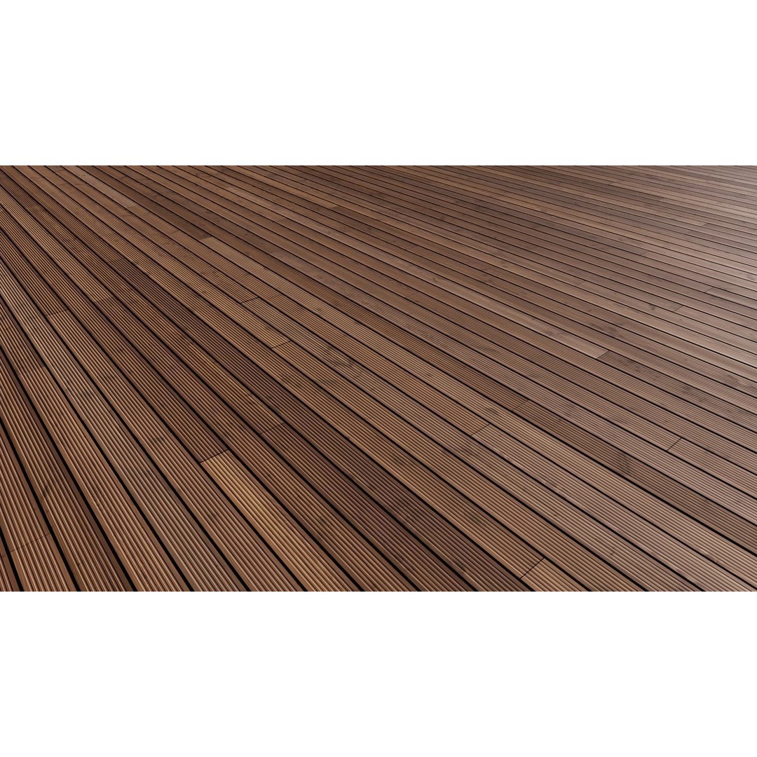 Wood Floor 3D Model – Seamless PBR Terrace Textures, 8K/4K/2K - View 16