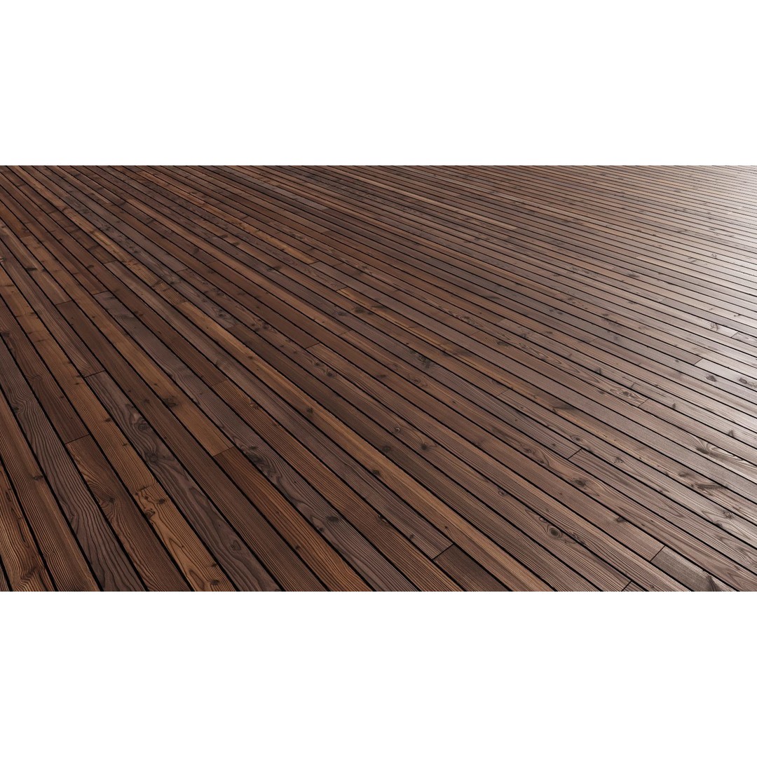 Wood Floor 3D Model – Seamless PBR Terrace Textures, 8K/4K/2K - View 18