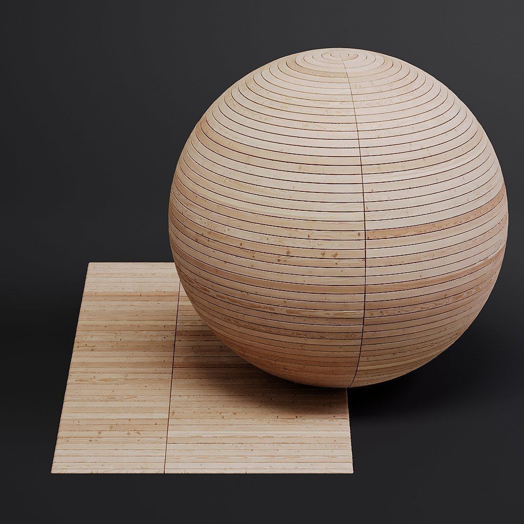 Wood Floor 3D Model – Seamless PBR Terrace Textures, 8K/4K/2K - View 19