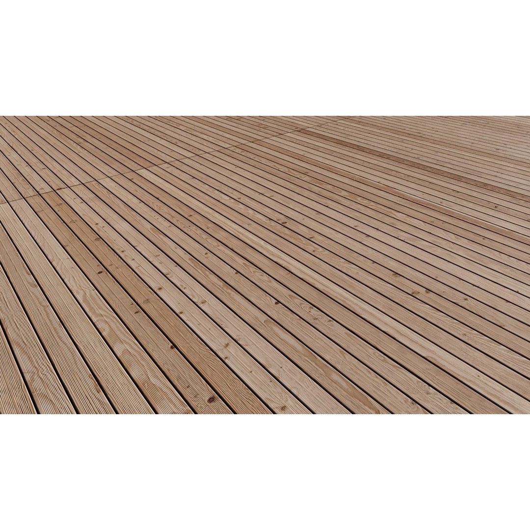 Wood Floor 3D Model – Seamless PBR Terrace Textures, 8K/4K/2K - View 20
