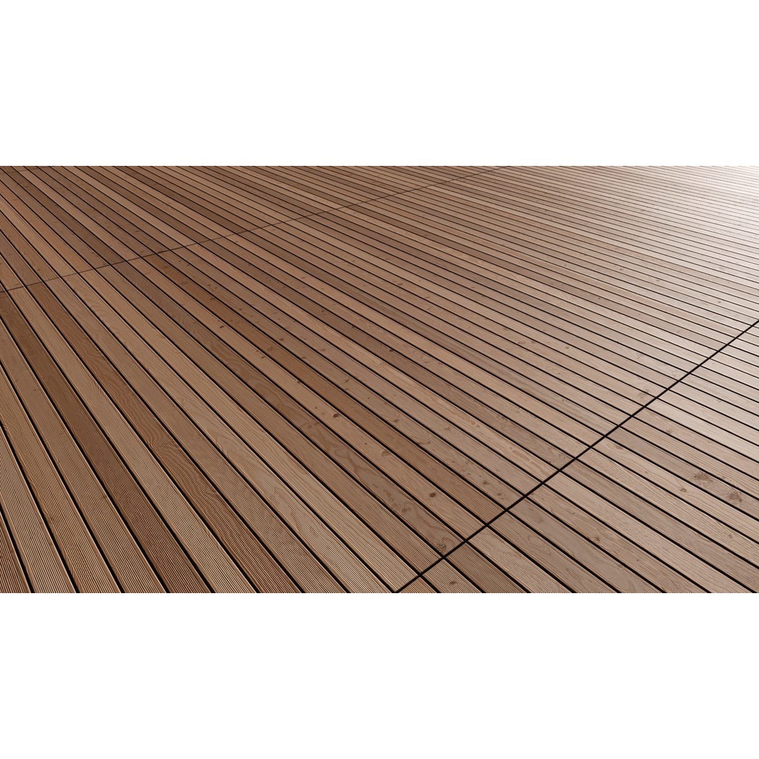 Wood Floor 3D Model – Seamless PBR Terrace Textures, 8K/4K/2K - View 24