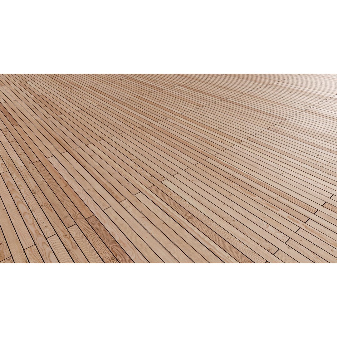 Wood Floor 3D Model – Seamless PBR Terrace Textures, 8K/4K/2K - View 32