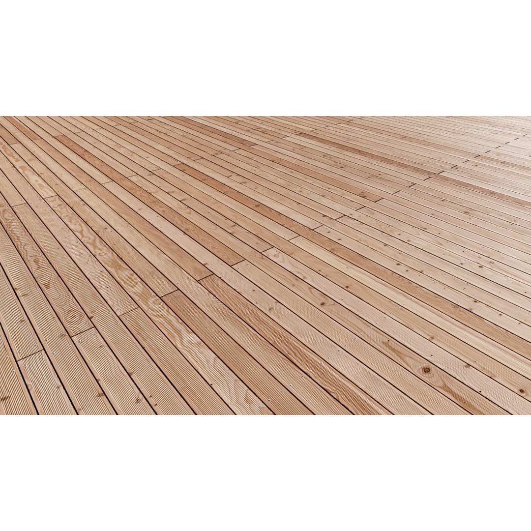 Wood Floor 3D Model – Seamless PBR Terrace Textures, 8K/4K/2K - View 34