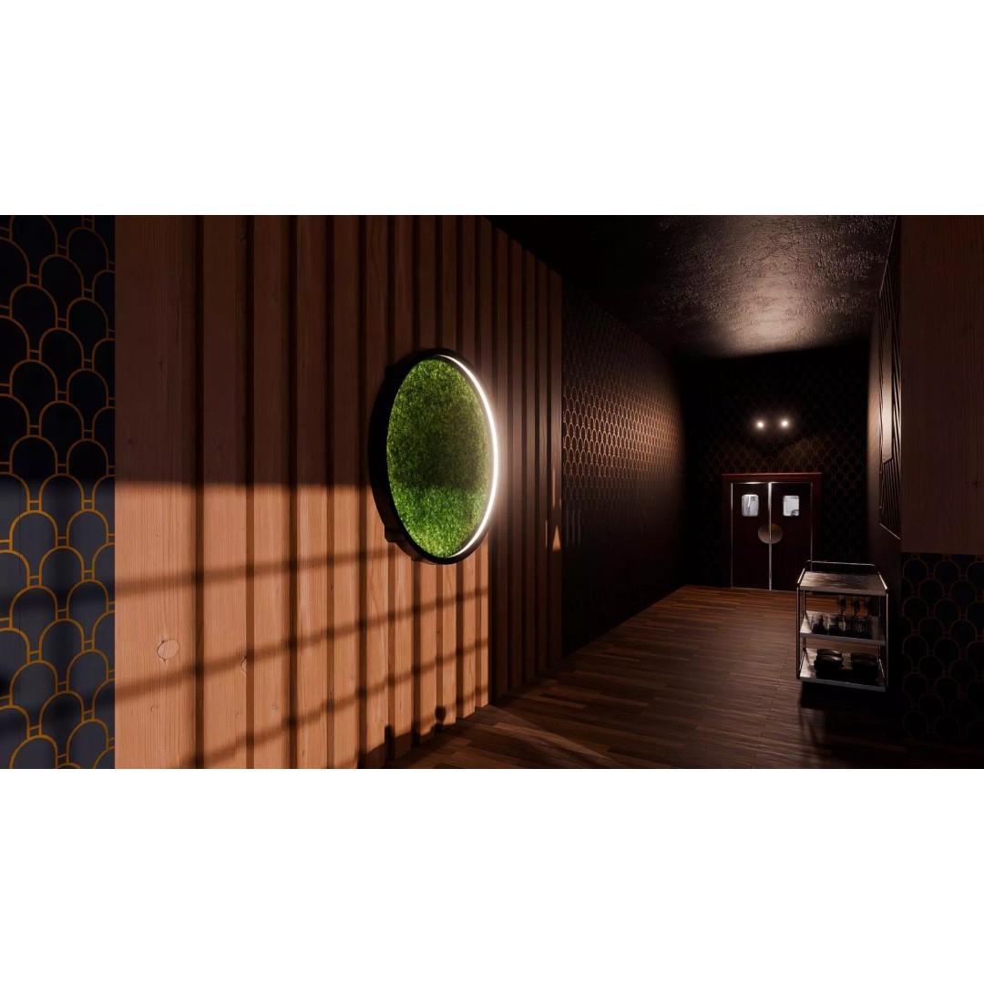 Modern Restaurant Interior 3D Model – Low Poly Blender Scene, PBR - View 6