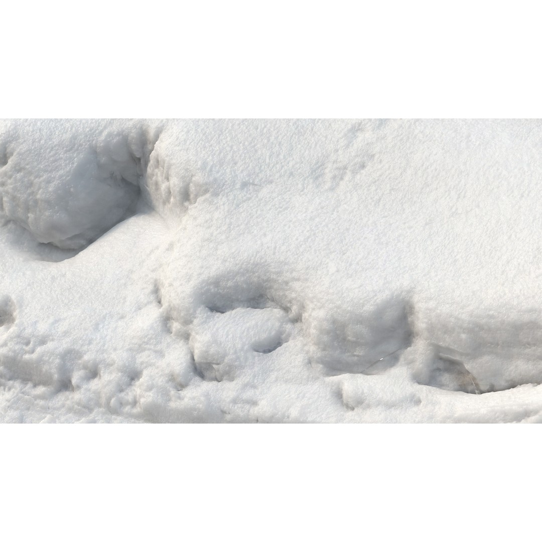 Snow Fragment 3D Model – Low Poly PBR Landscape Asset, FBX & OBJ - View 5