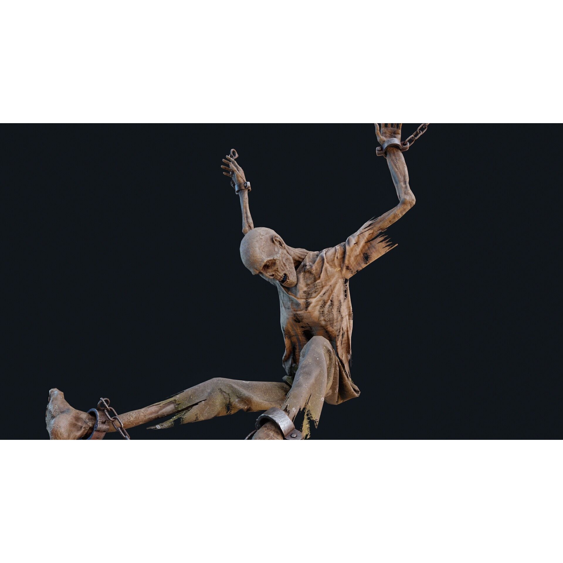 Human Corpse 03 - Low-Poly Game-Ready 3D Model - View 3