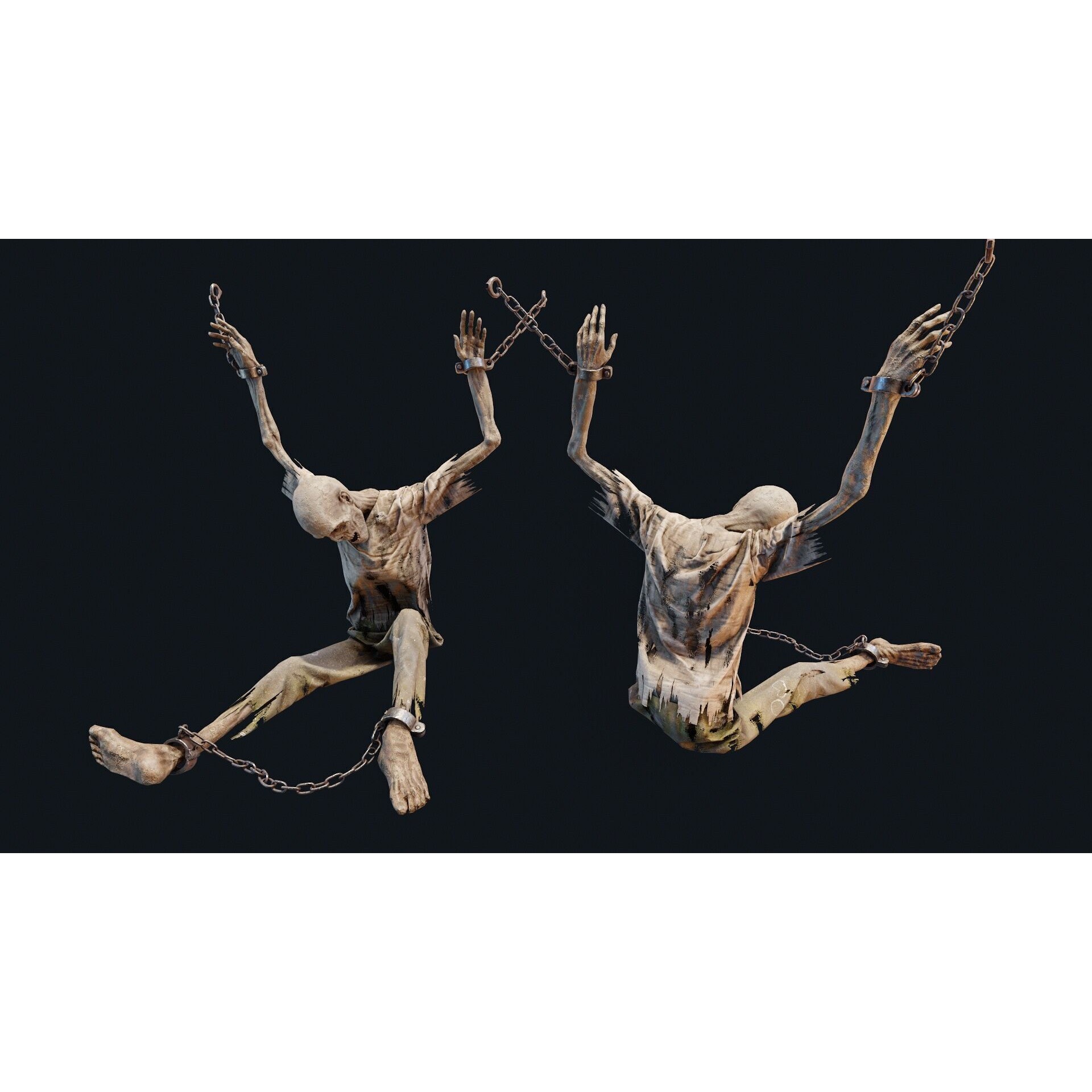 Human Corpse 03 - Low-Poly Game-Ready 3D Model - View 4