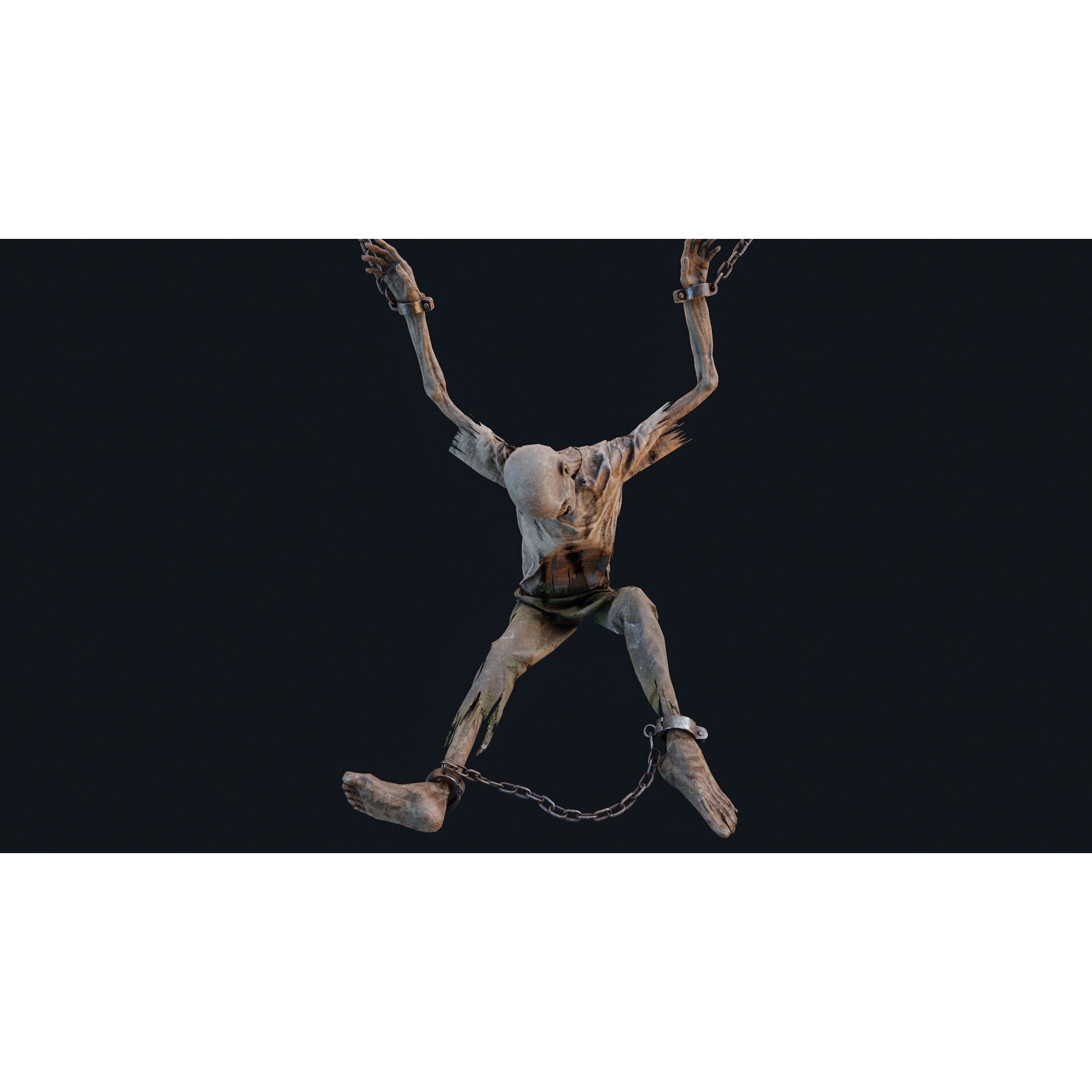 Human Corpse 03 - Low-Poly Game-Ready 3D Model - View 5