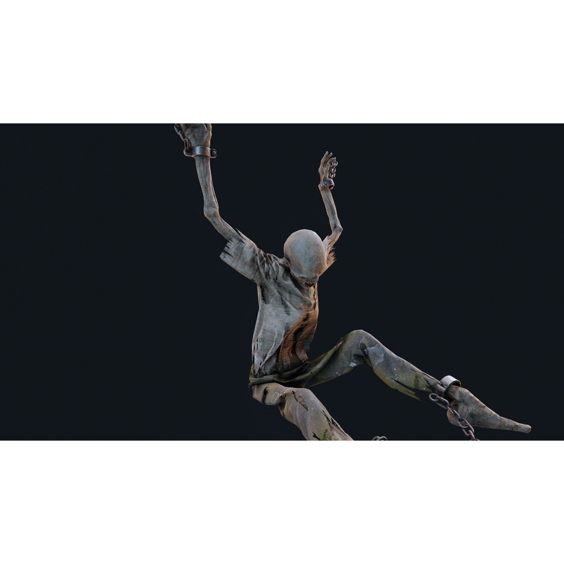 Human Corpse 03 - Low-Poly Game-Ready 3D Model - View 6