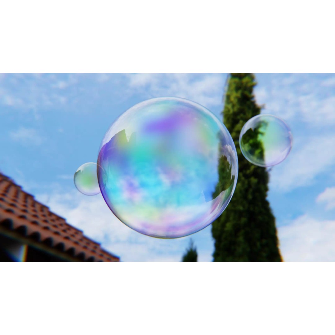 Realistic Iridescent Bubble Shader 3D Model – Procedural Texture for Blender - View 2