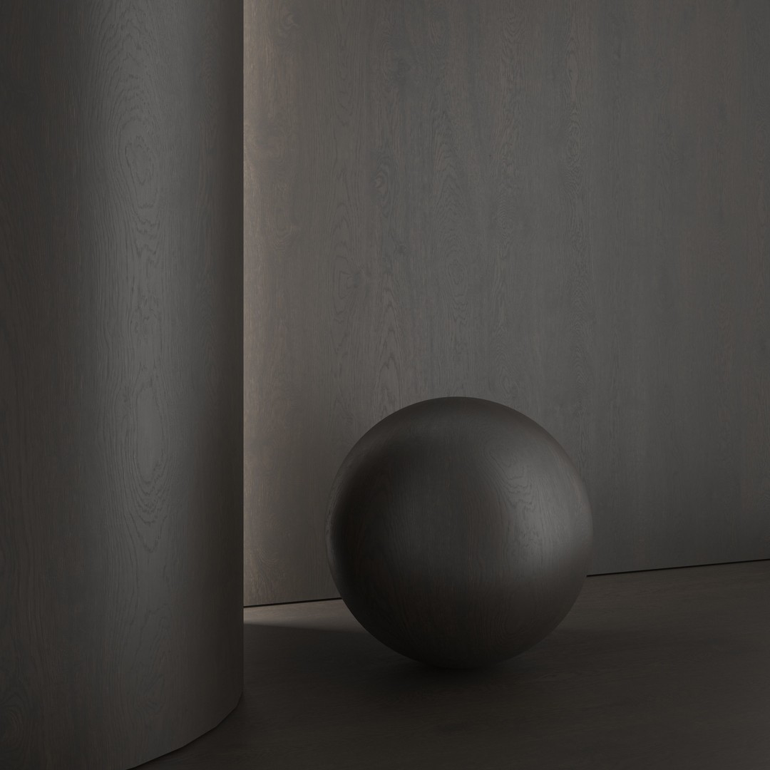 Oak Wood Materials 3D Model – 7 Colors, PBR Textures, FBX, OBJ - View 10