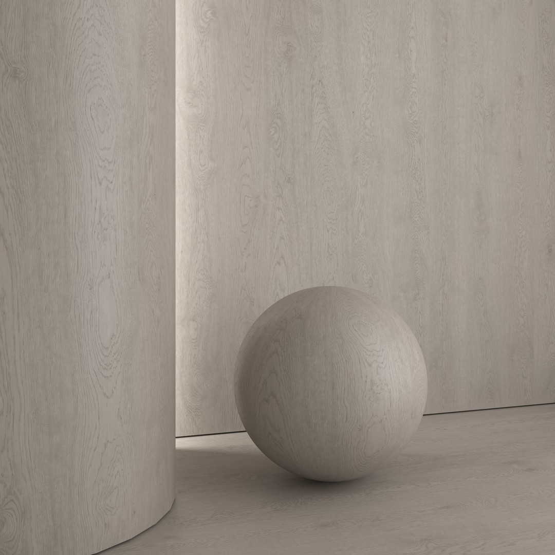 Oak Wood Materials 3D Model – 7 Colors, PBR Textures, FBX, OBJ - View 5